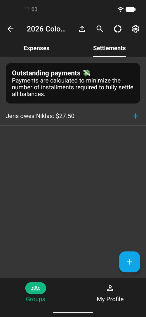 Instant clarity on who owes what